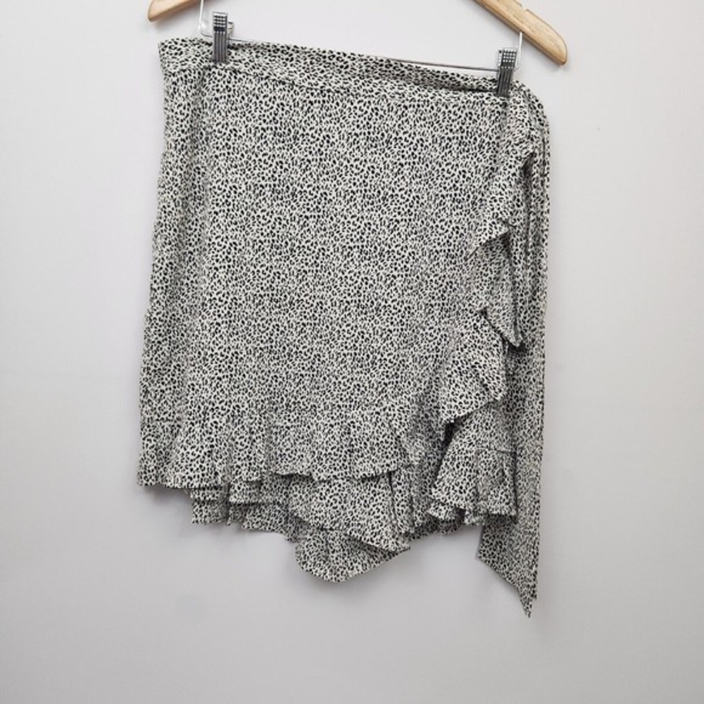 Geegee Cheatah Print‎ Faux Wrap Skort Size 3XL
